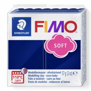 Fimo soft 57g Bleu windsor dans l'emballage