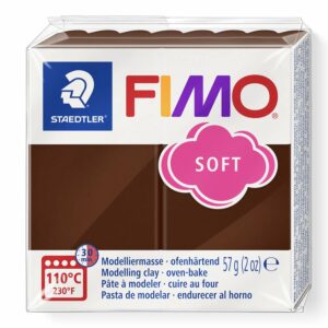 Fimo soft 57g Chocolat dans l'emballage
