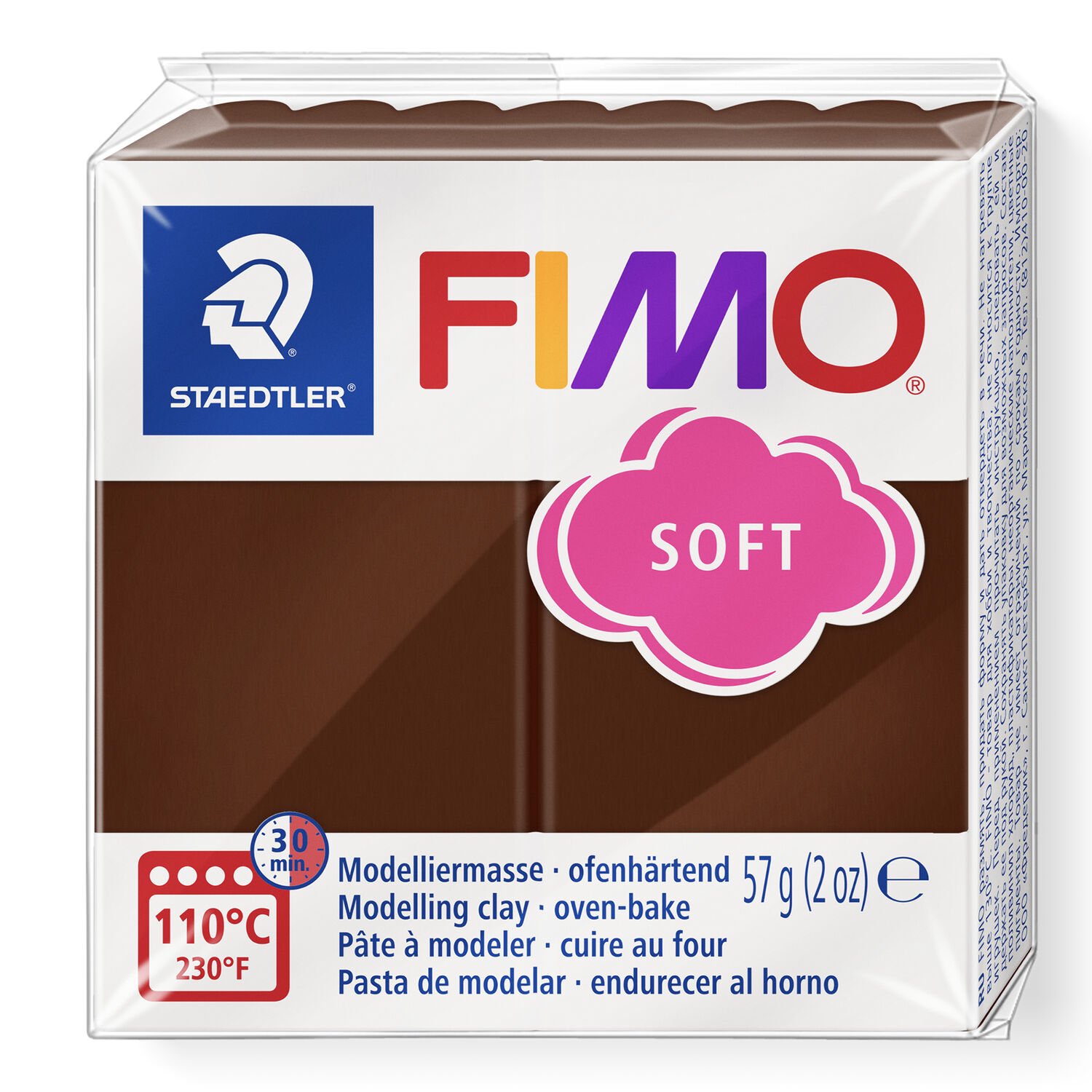 Fimo soft 57g Chocolat dans l'emballage Fimo soft 57g Chocolat dans l'emballage