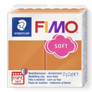 Fimo soft 57g Cognac dans l'emballage