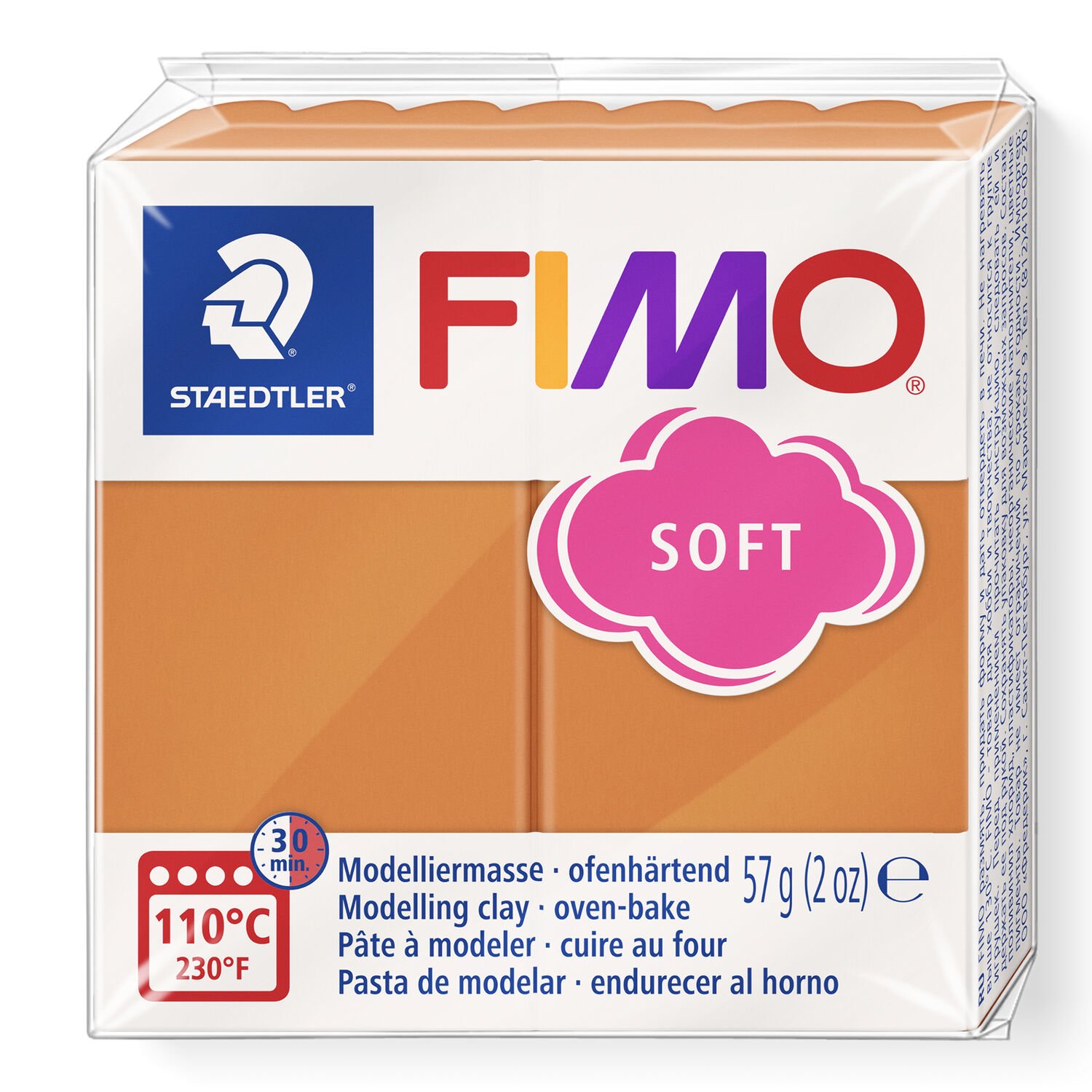 Fimo soft 57g Cognac dans l'emballage Fimo soft 57g Cognac dans l'emballage