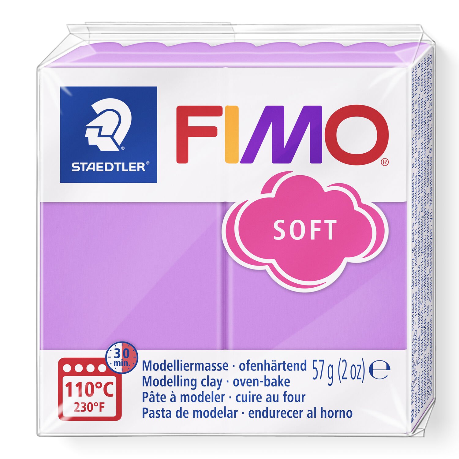 Fimo soft 57g Lavande dans l'emballage Fimo soft 57g Lavande dans l'emballage