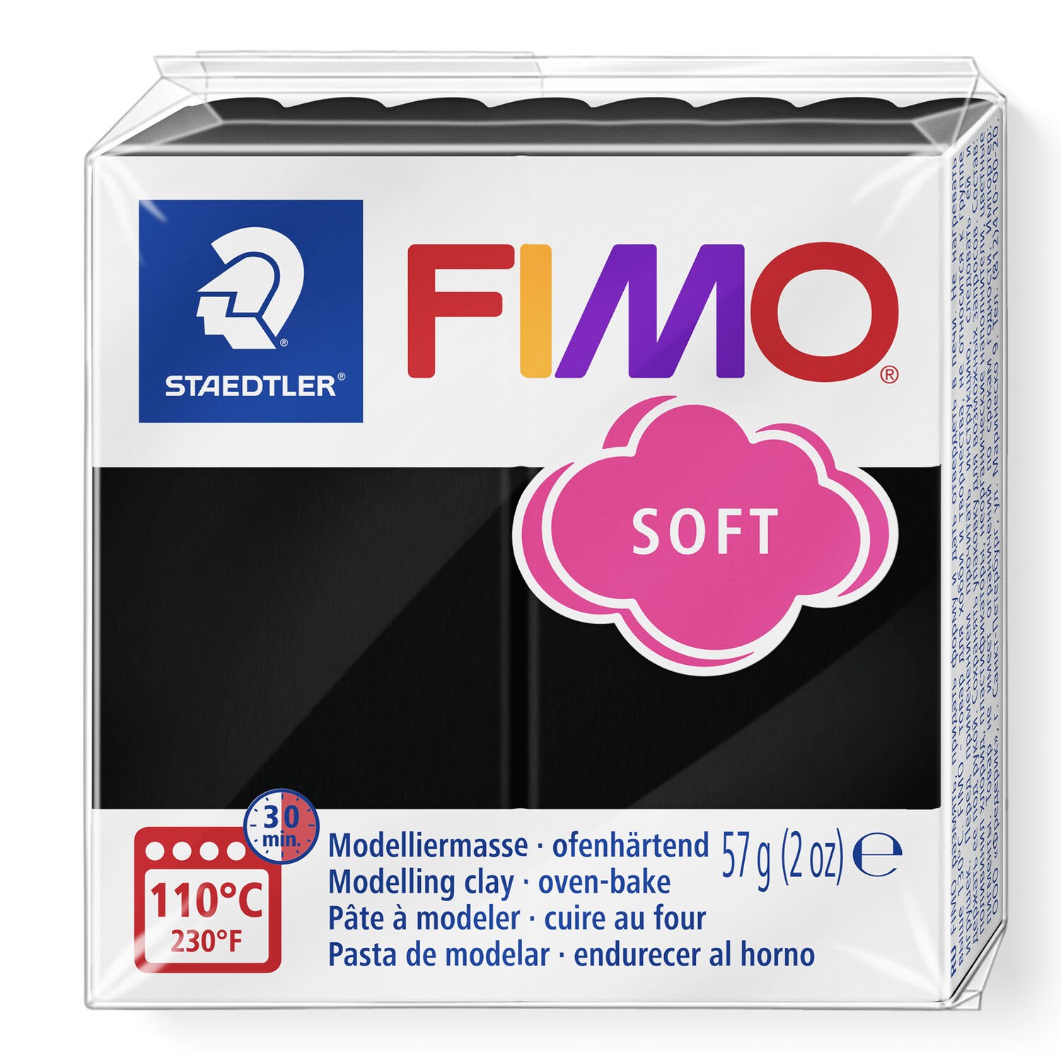 Fimo soft 57g Noir dans l'embalage Fimo soft 57g Noir dans l'embalage