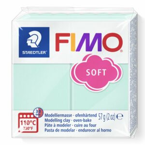Fimo soft 57g Pastel colour mint dans l'emballage