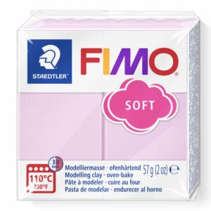Fimo soft 57g Pastel couleur light pink dans l'emballage