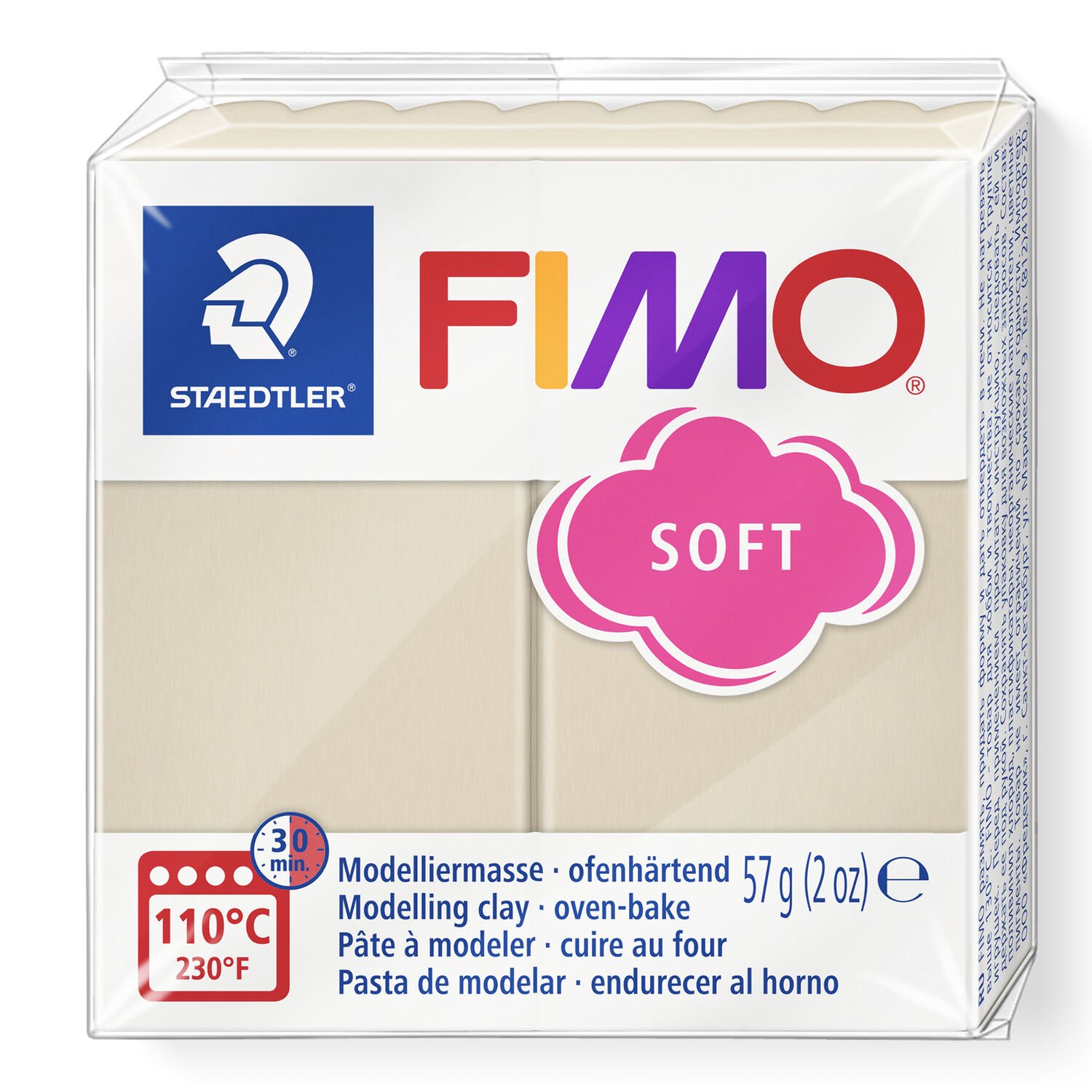 Fimo soft 57g Sahara dans l'emballage Fimo soft 57g Sahara dans l'emballage