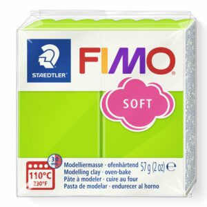 Fimo soft 57g Vert pomme dans l'emballage