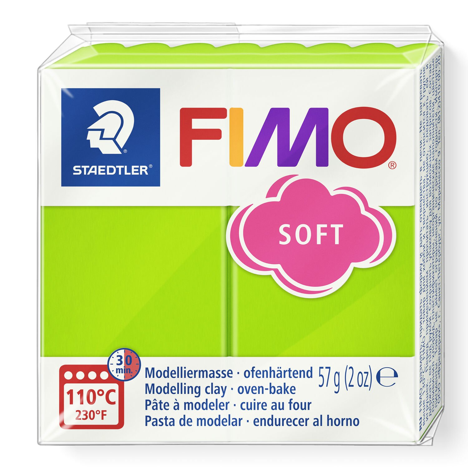 Fimo soft 57g Vert pomme dans l'emballage Fimo soft 57g Vert pomme dans l'emballage