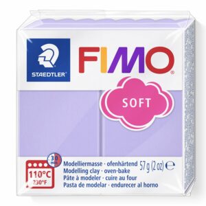 Fimo soft 57g lilas dans l'emballage