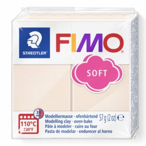 Fimo soft 57g rose pâle dans l'emballage