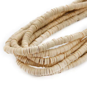 Perles rondelles Heishi Ivoire