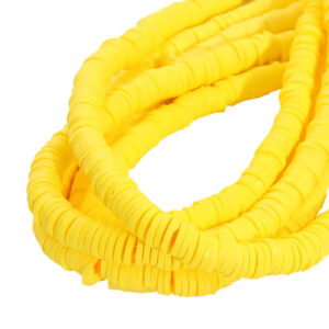 Perles rondelles Heishi Jaune Citron