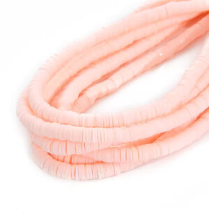 Perles rondelles Heishi Rose Pâle