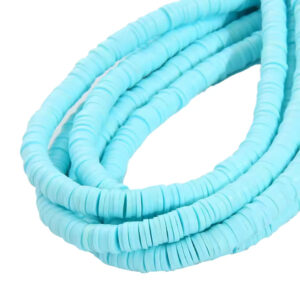 Perles rondelles Heishi Turquoise pastel