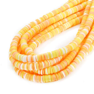 Perles rondelles Heishi couleurs sable